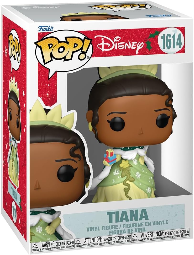 Funko Pop! Disney: Princess Holiday - Tiana - Disney Princesses - Collectable Vinyl Figure - Gift Idea - Official Merchandise - Toys for Kids & Adults - Disney/Pixar Fans