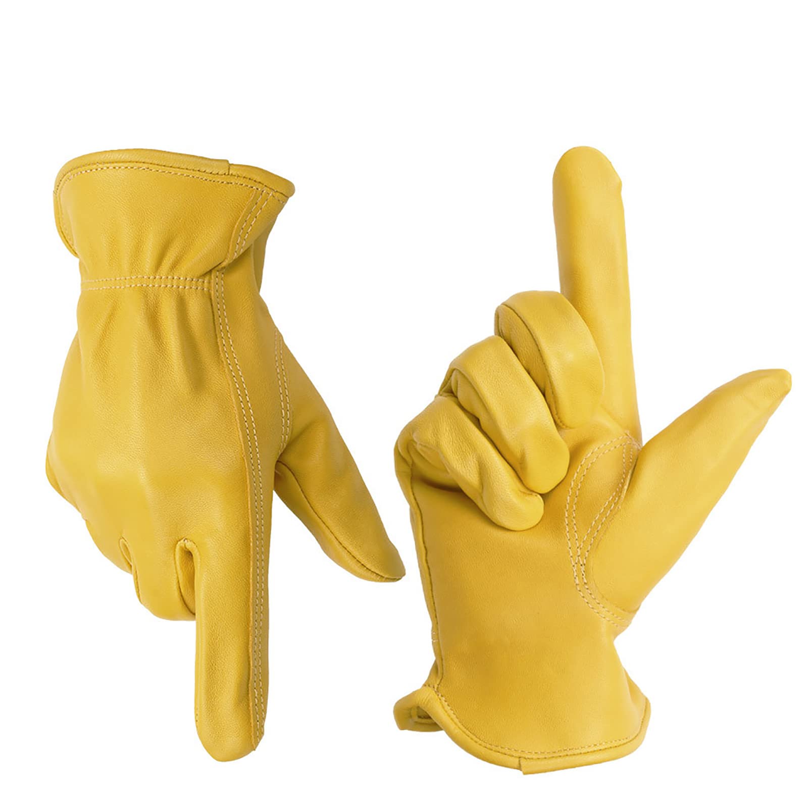 Gants de Jardinage Peau de Mouton Cuir Gants de Travail Le Jardinage Extérieur Polyvalent Gants de Jardin pour Femmes et Hommes