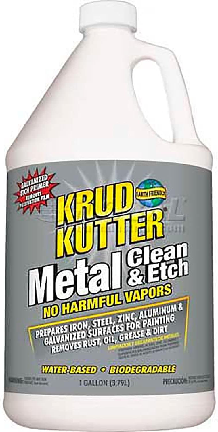 Krud Kutter Metal Clean & Etch, 1 Gallon Bottle - Lot of 4