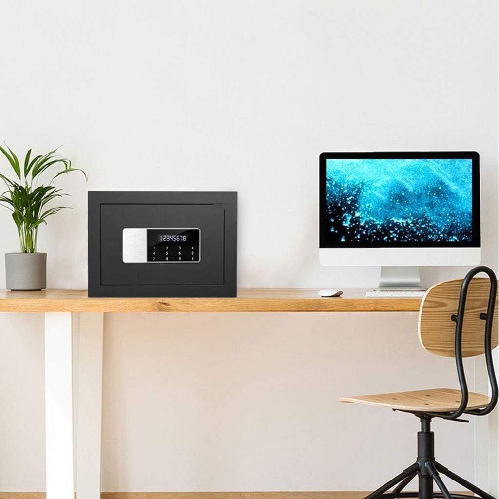 strongbox Fireproof Waterproof Office Home Small Fingerprint Anti- Theft Double Safe Deposit Box Can Be Put Into The Wall Bedside Wardrobe Hidden Embedded Storage