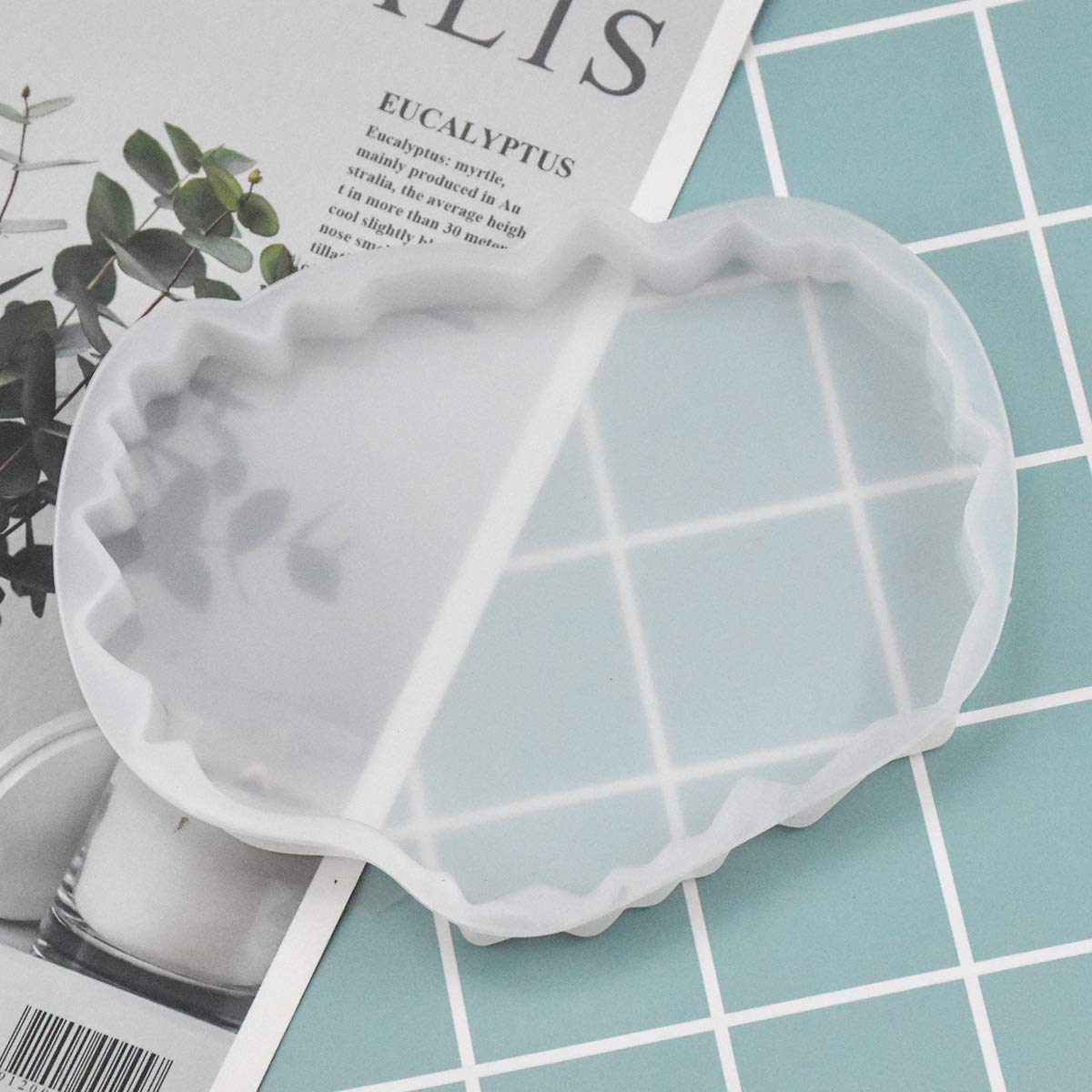 4-teiliges Silikonformen-Set Für Epoxidharz – DIY Untersetzer Gießformen In Verschiedenen Größen | Glasklar & Flexibel