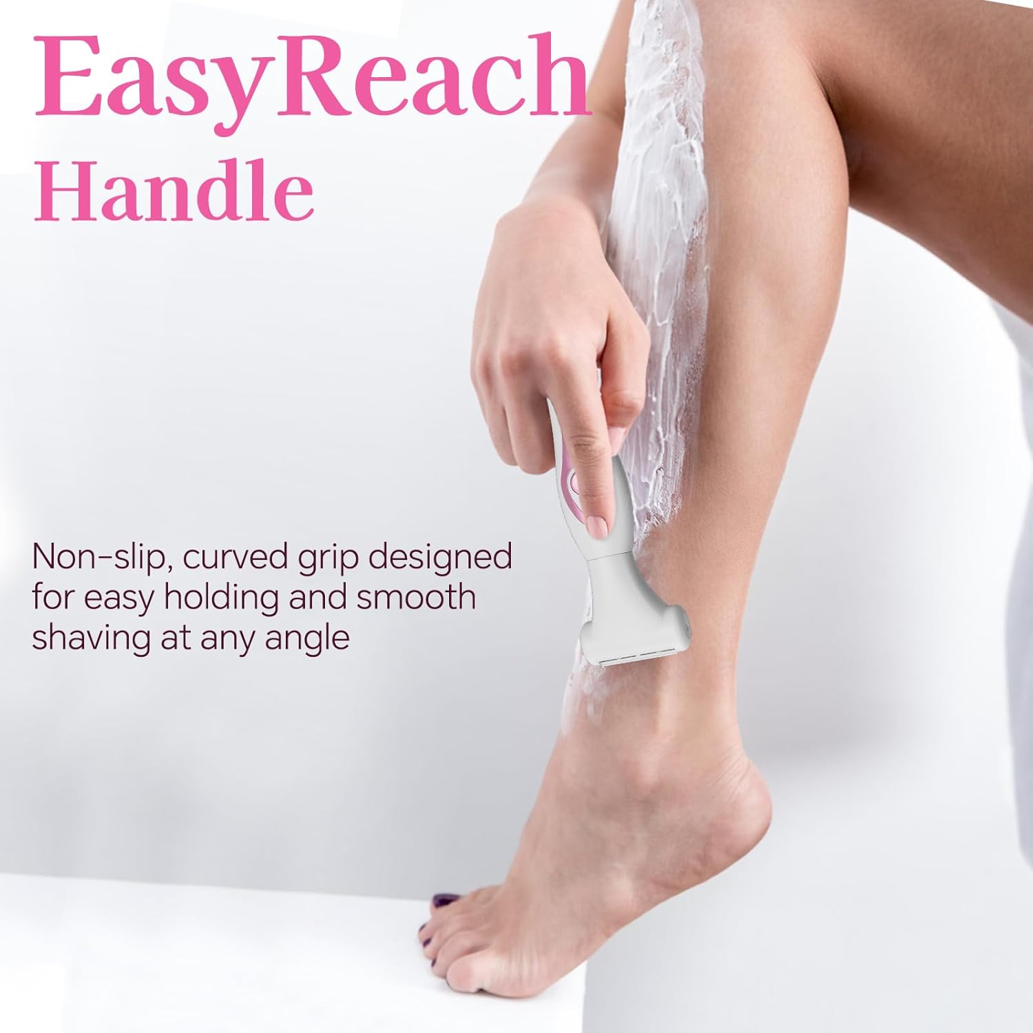 Women‘s Electric Razor 4-in-1 - Painless Hair Removal for Bikini, Face, Body & Nose, Wet & Dry Shaver with LED Display, USB-C Fast Charging, IPX6 Waterproof, Travel Gift - Image 6