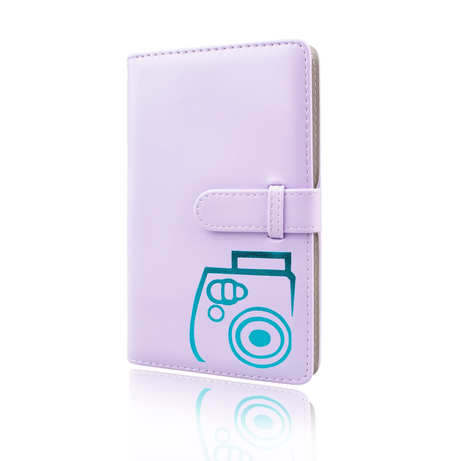 Rieibi 96 Pockets Mini Photo Album, Wallet PU Leather Photo Album for Fujifilm Instax Mini 11/8/9/7s/25/70/90 Instant Camera, Colorful Photo Album for Polaroid