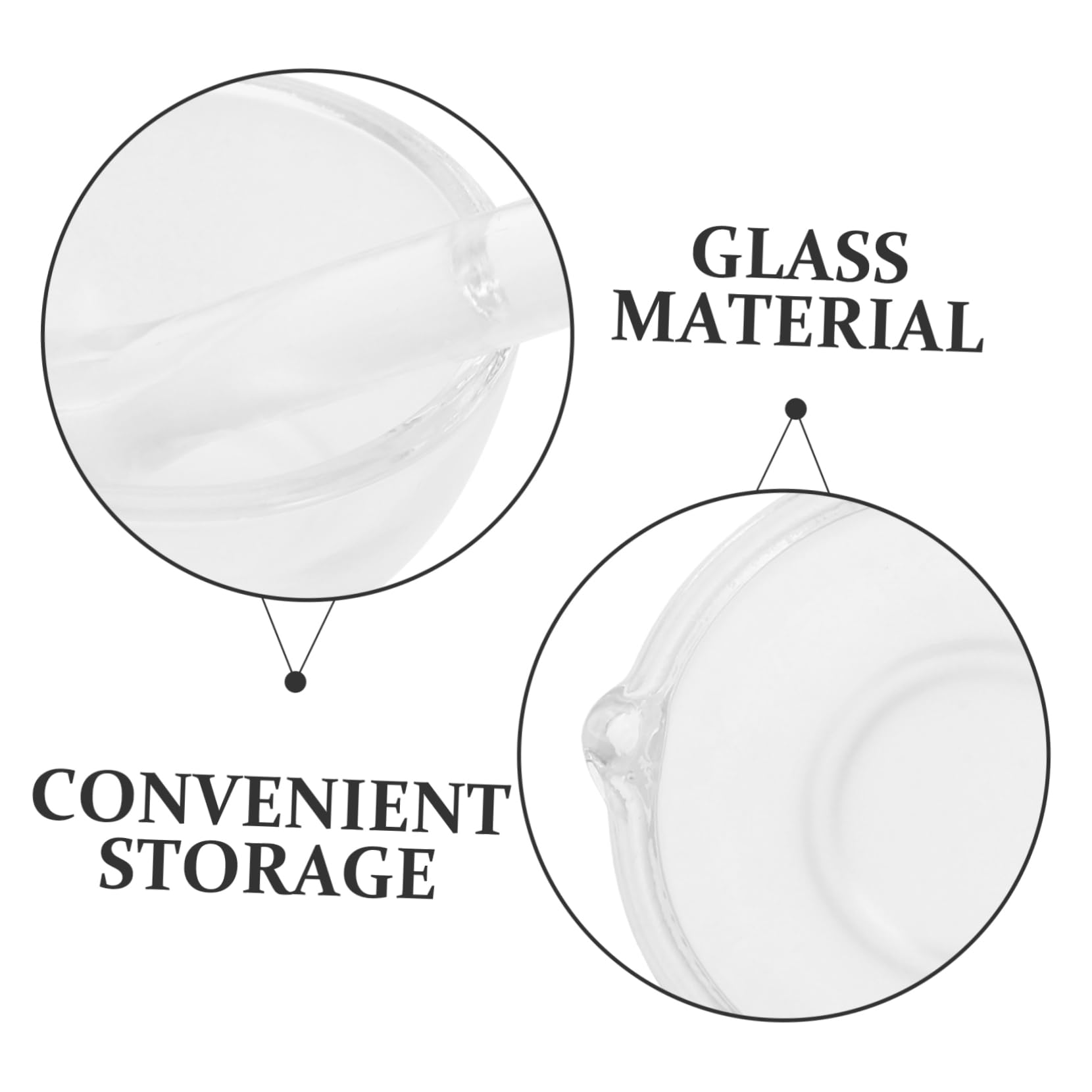 Set Mortaio in Vetro con Pestello, per Laboratorio | Ciotola da Macinare e Mescolare, Resistente alla Rottura, Uso Cucina, Articolo Versatile