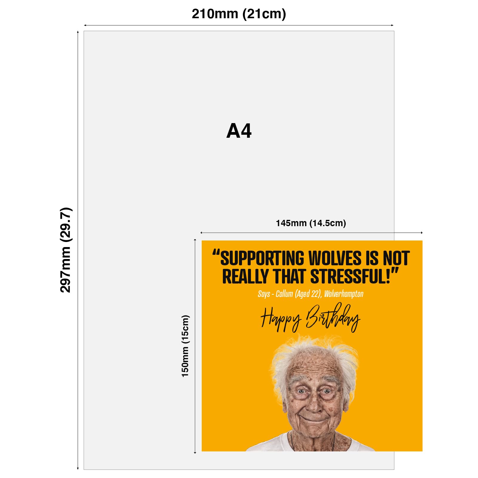 Carte D'Anniversaire Amusante Avec Ballon De Football, Carte D'Anniversaire De Football, Carte D