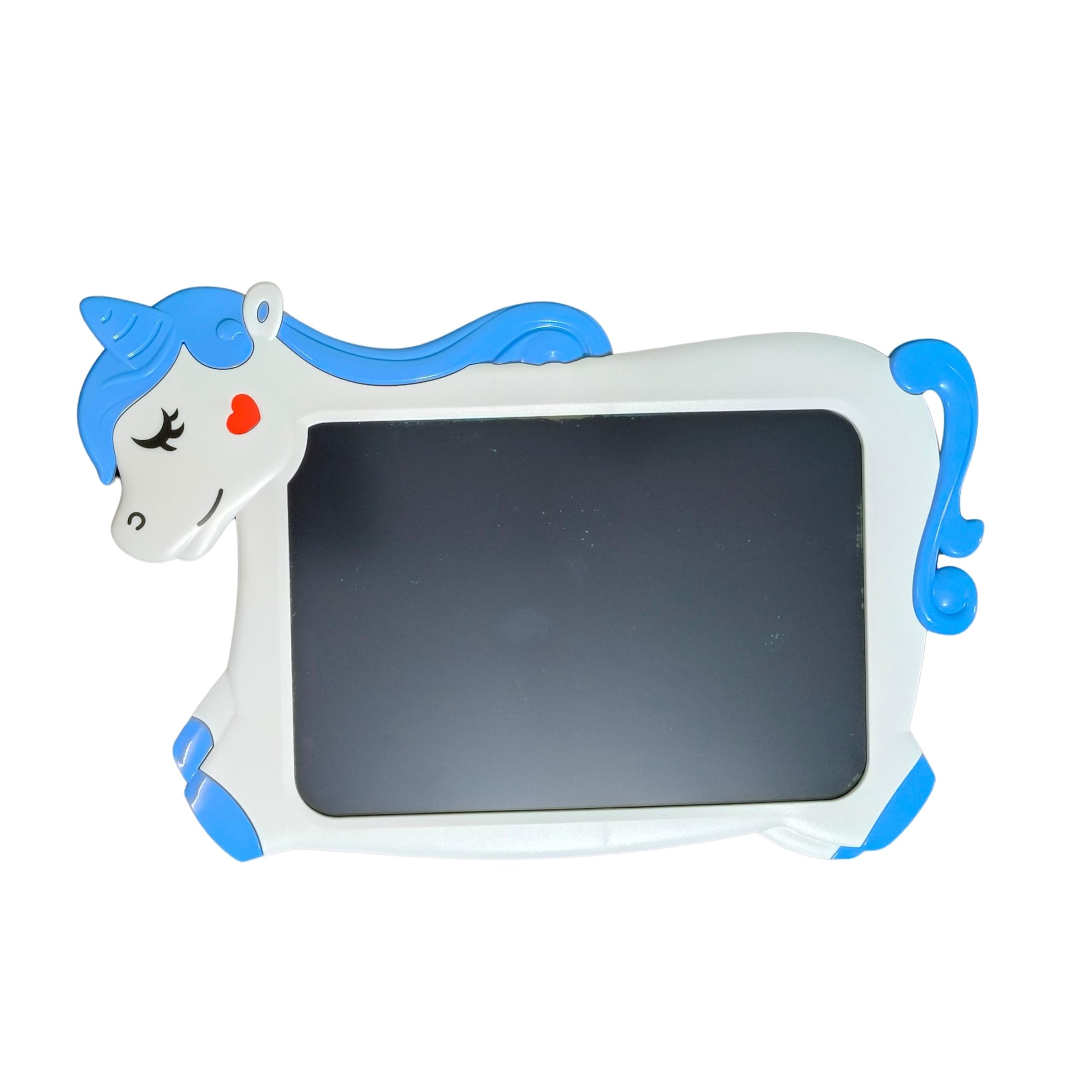 SAE Fashions Kids LCD Writing Tablet, Unicorn Design, Digital Drawing Board with Stylus, Blue and White
