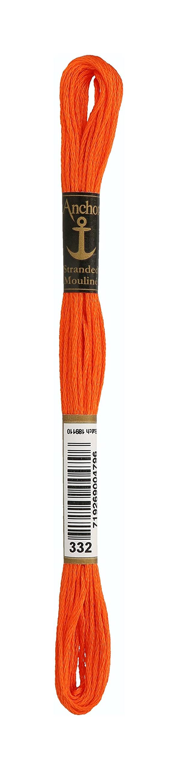 Anchor 4635000 100% Cotton Embroidery Thread, Cotton, 00332 Korallenrot, korallenrot