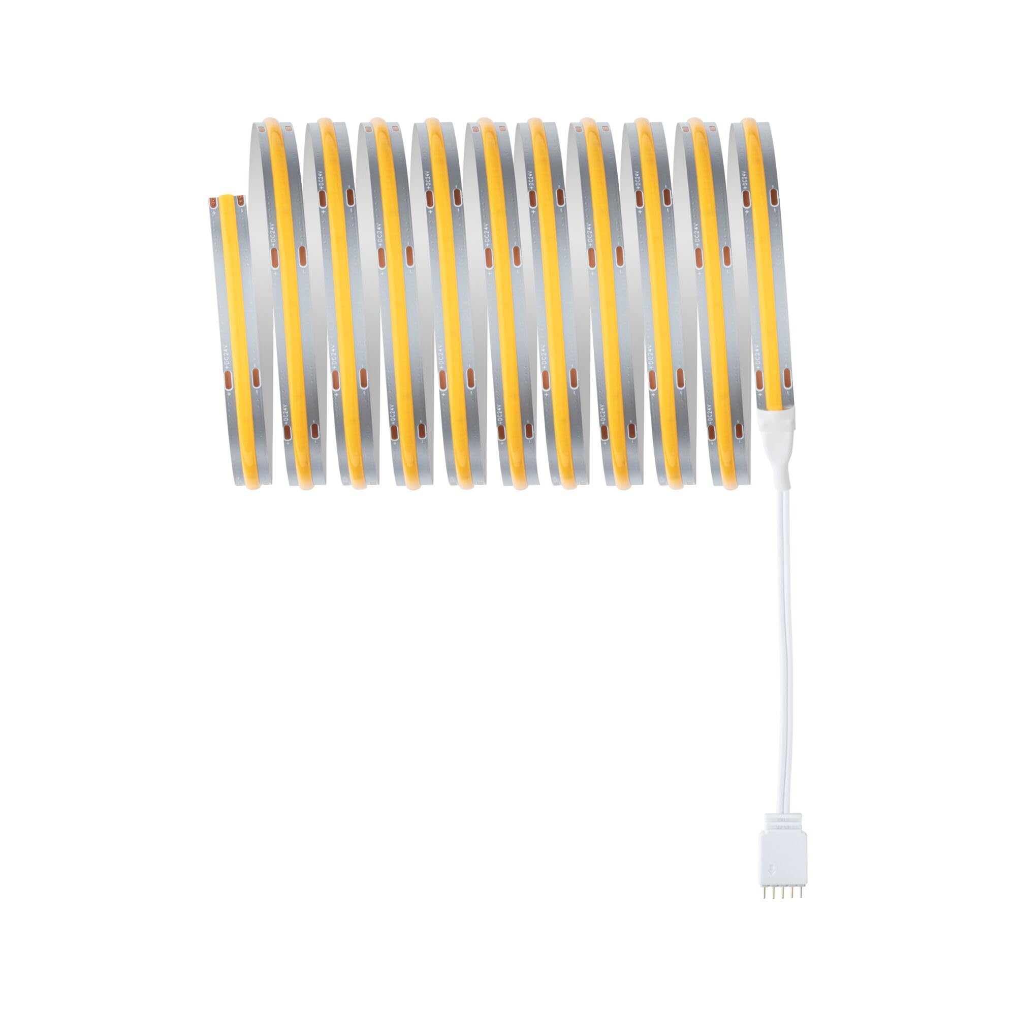 Paulmann 71049 MaxLED 1000 LED Strip Full-Line COB Komplettset 3m 36W 3240lm 528LEDs/m 2700K 50VA dimmbar Silber Kunststoff