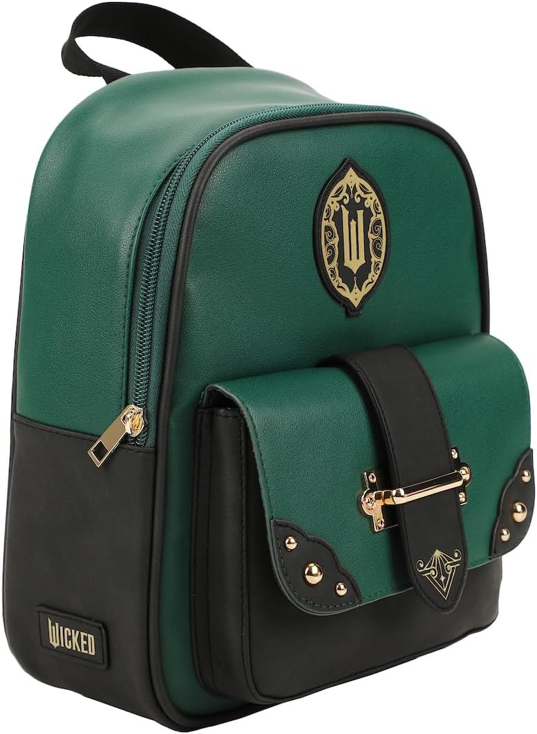 Bioworld Wicked Emerald City Green 10" Mini Backpack - Image 2