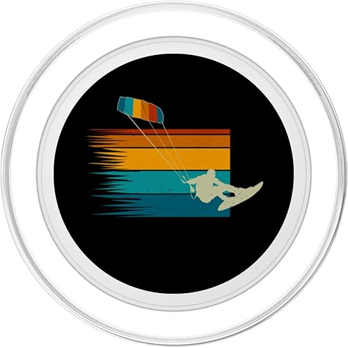 Miniatura 8 de Kitesurfer Kiteboard Kitesurfing Vintage-Surf Kitesurf PopSockets Standard PopGrip