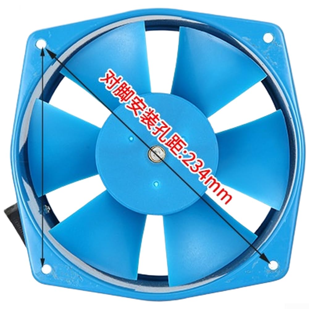 Ventilador Axial 200FZY2-D 220V 380V Alto Flujo 459m³/h Extractor Industrial para Gabinete y Refrigeración 21x21cm(E)