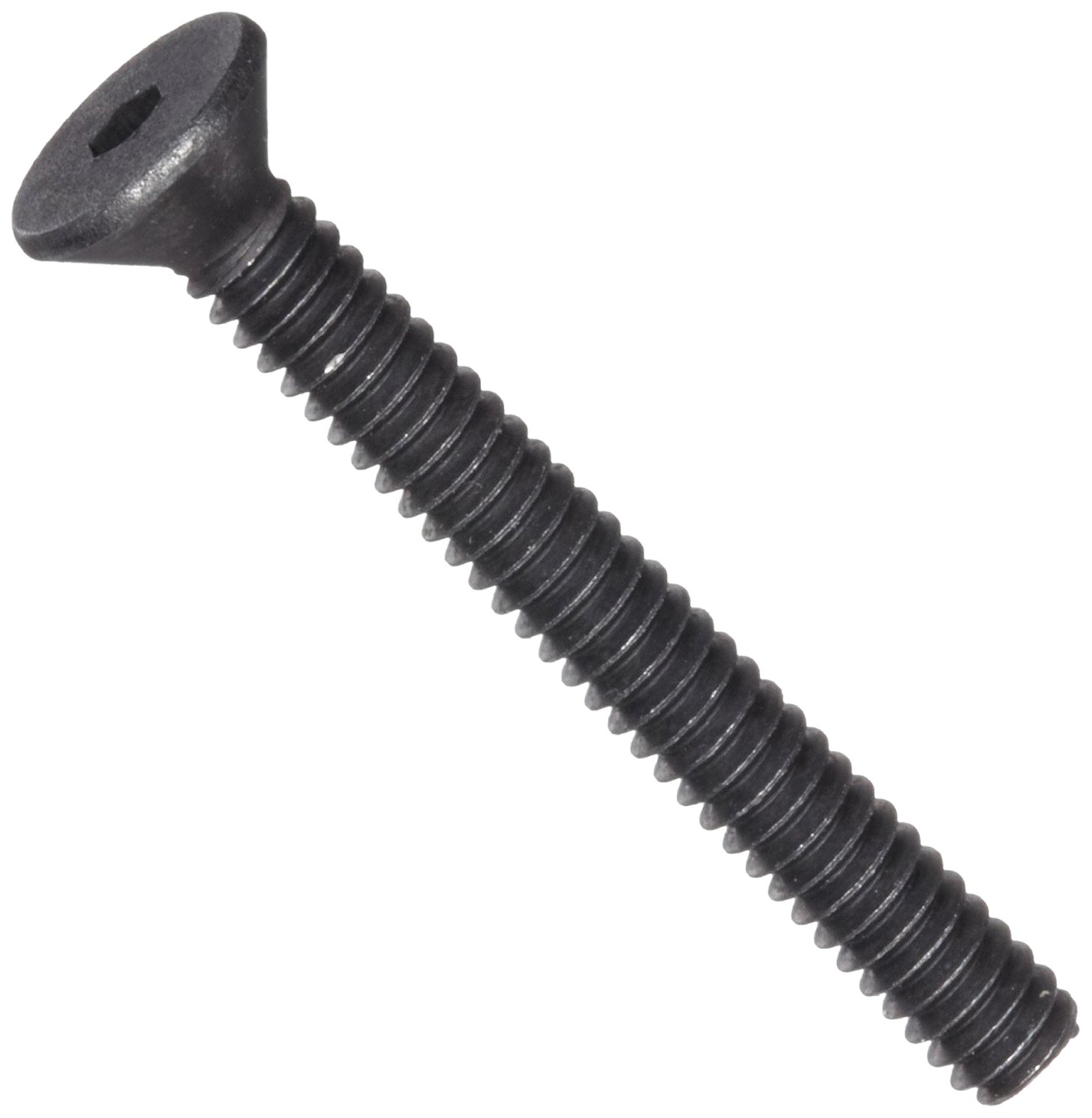 Alloy Steel Socket Cap Screw, Black Oxide Finish, Flat Head, Internal Hex Drive, Meets ASME B18.3/ASTM F835, 3/4" Length, Fully Threaded, #3-48 UNC Threads, Imported (Pack of 100)
