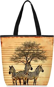 A VACATION【FAN ZEBRA TOTE BAG】 A VACATION【FAN ZEBRA TOTE BAG】 Amazon.com: Zebra Woven