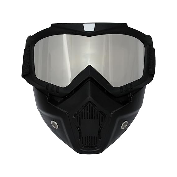 Miwings 3 in 1 Detachable Mask with Foam face shield Protective Goggles