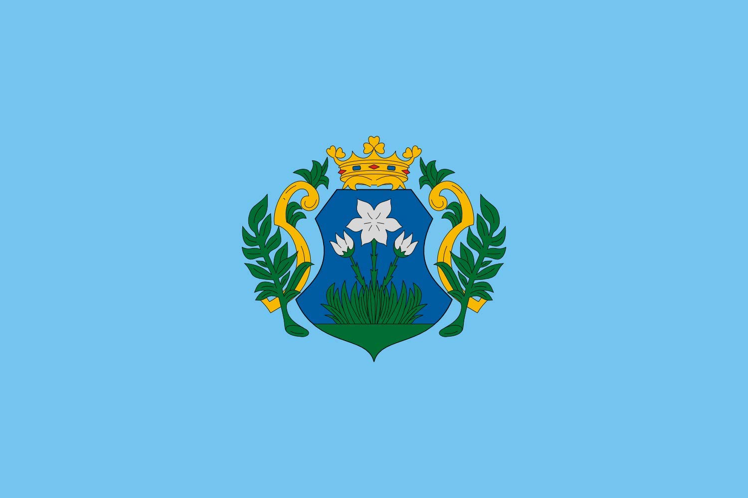 Drapeau Large Szabadszállás de qualité supérieure en tissu paysage renforcé