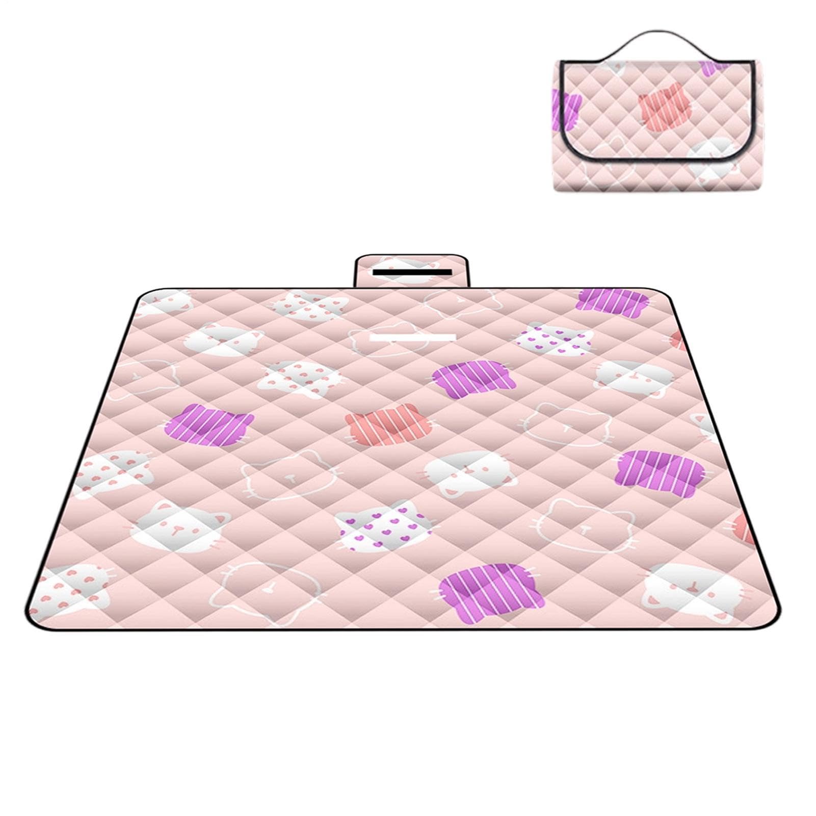 Coperta da Picnic Grande 200x200 cm Extra Large Imbottito Pieghevole