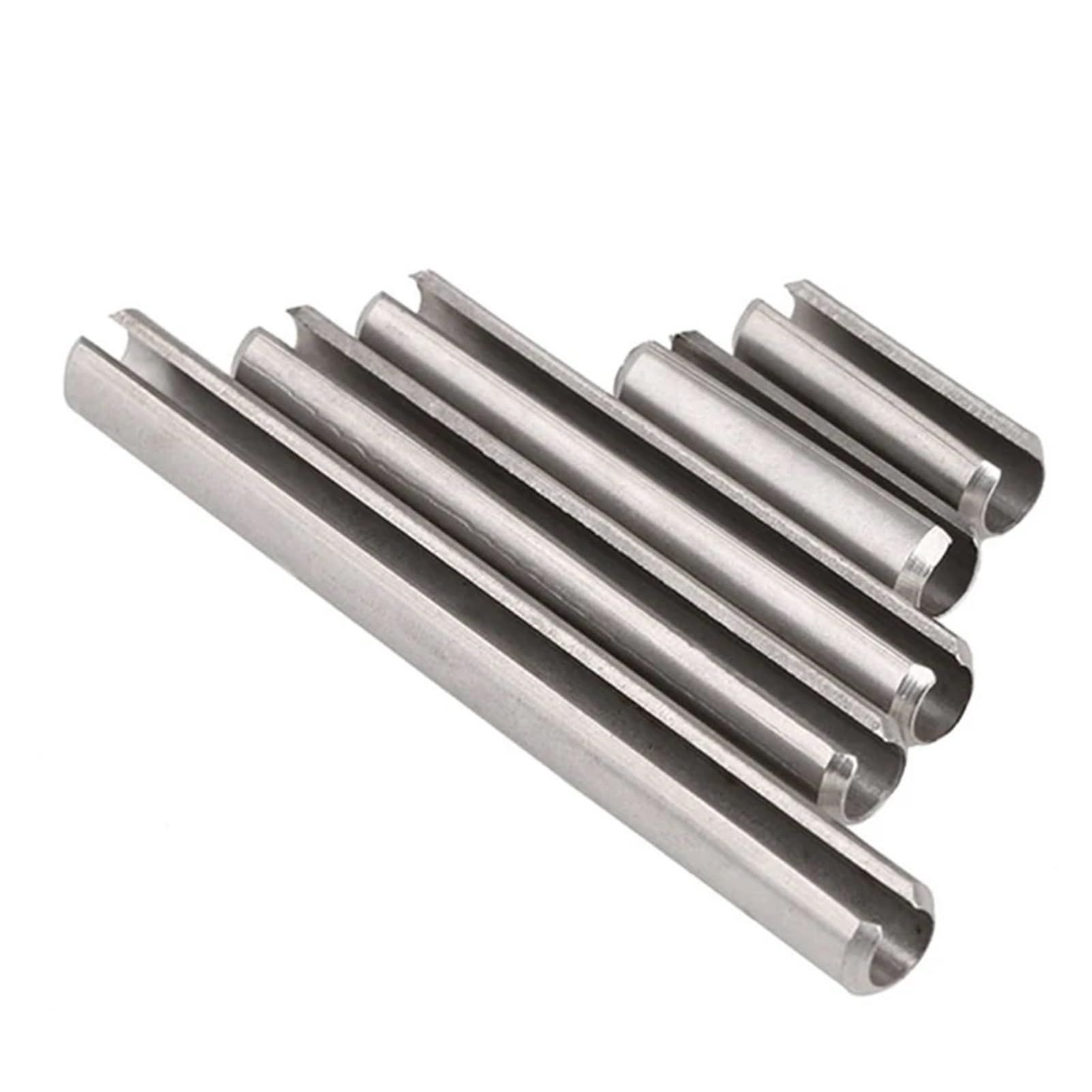 Perni a molla divisi in acciaio inossidabile, Perni elastici divisi M6 cavi in ​​acciaio inossidabile 304, lunghezze 10-70 mm, confezione assortita(M6x70mmx20pcs)