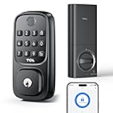 Smart Lock D1, Fingerprint Keyless Entry Front Smart Door Lock, Wi-Fi Keypad Deadbolt, Works with Alexa, Easy Installation, Remote Control, Auto-Lock(Black)