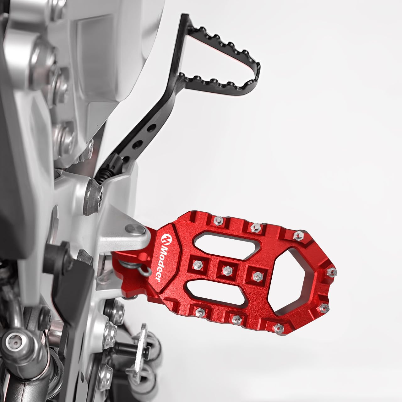 Modeer Pedane fuoristrada ad alte prestazioni per Transalp XL 750 2022 2023 2024 2025 - Adventure & Fuoristrada xl 750 transalp accessori moto (rosso)