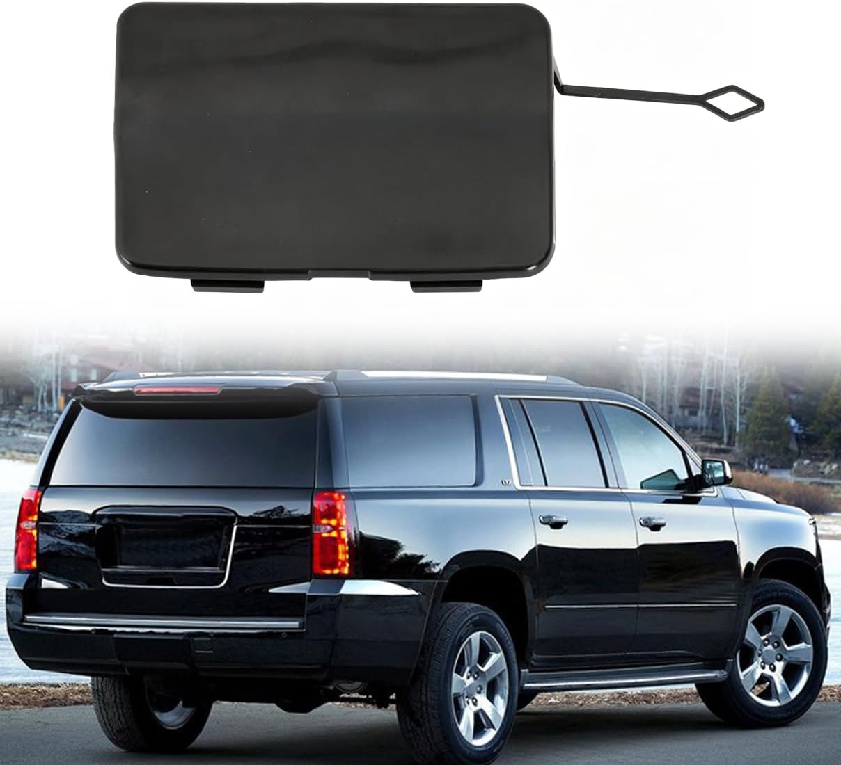 Rear Bumper Tow Hook Cover Cap For Chevy Suburban/Tahoe 2015-2020 23142971