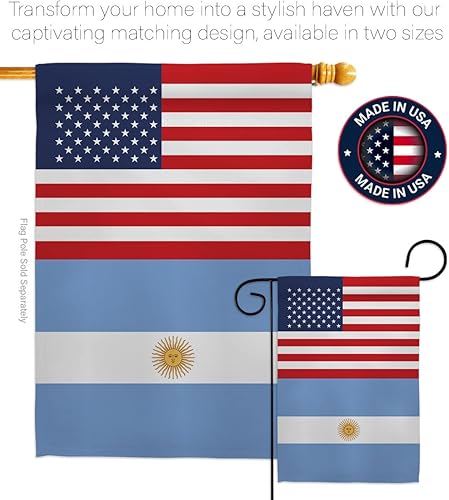 Miniatura 4 de Copa del Mundo Argentina Bandera de la Amistad de Estados Unidos, arte de pared, postes de bandera para exteriores, decoración al aire libre, tapiz