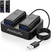 Battery Charger for Eufy Video Doorbell E340/C31, Dual Battery Charger Station for Eufy Doorbell Rechargeable Battery Batteries NOT Included