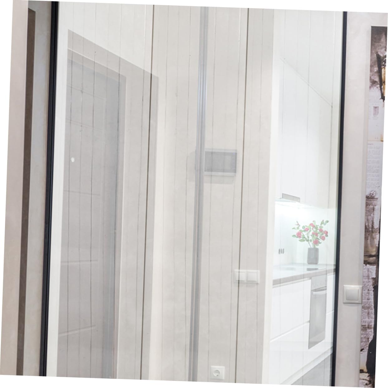 Gatuida 3pcs Replacement Strip Curtain for Doorways Plastic Door Curtain for Home Commercial Use Easy to Install Height for Supermarkets and Warehouses