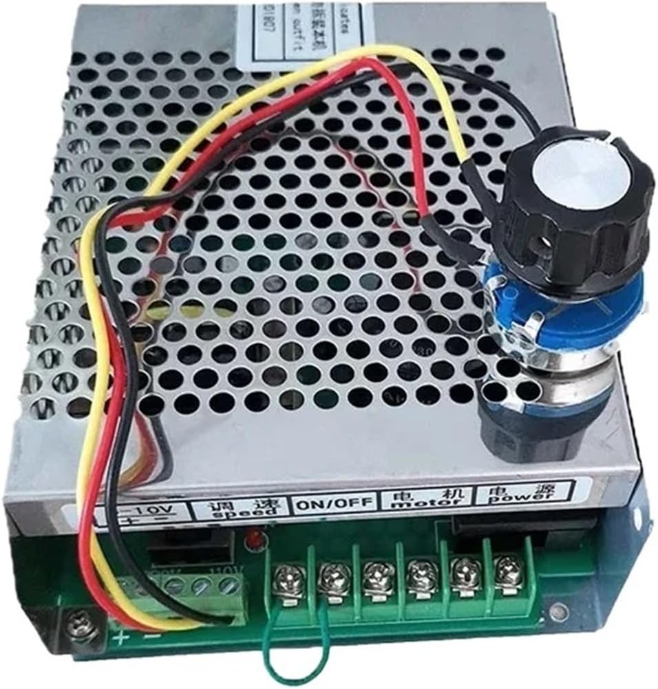 DC110V 800W Air Cooled Spindle 20000RPM CNC 0.8kw Spindle Motor and Adjustable Power Supply+Spindle 52MM Clamps + ER16 11PCS(Power Supply)