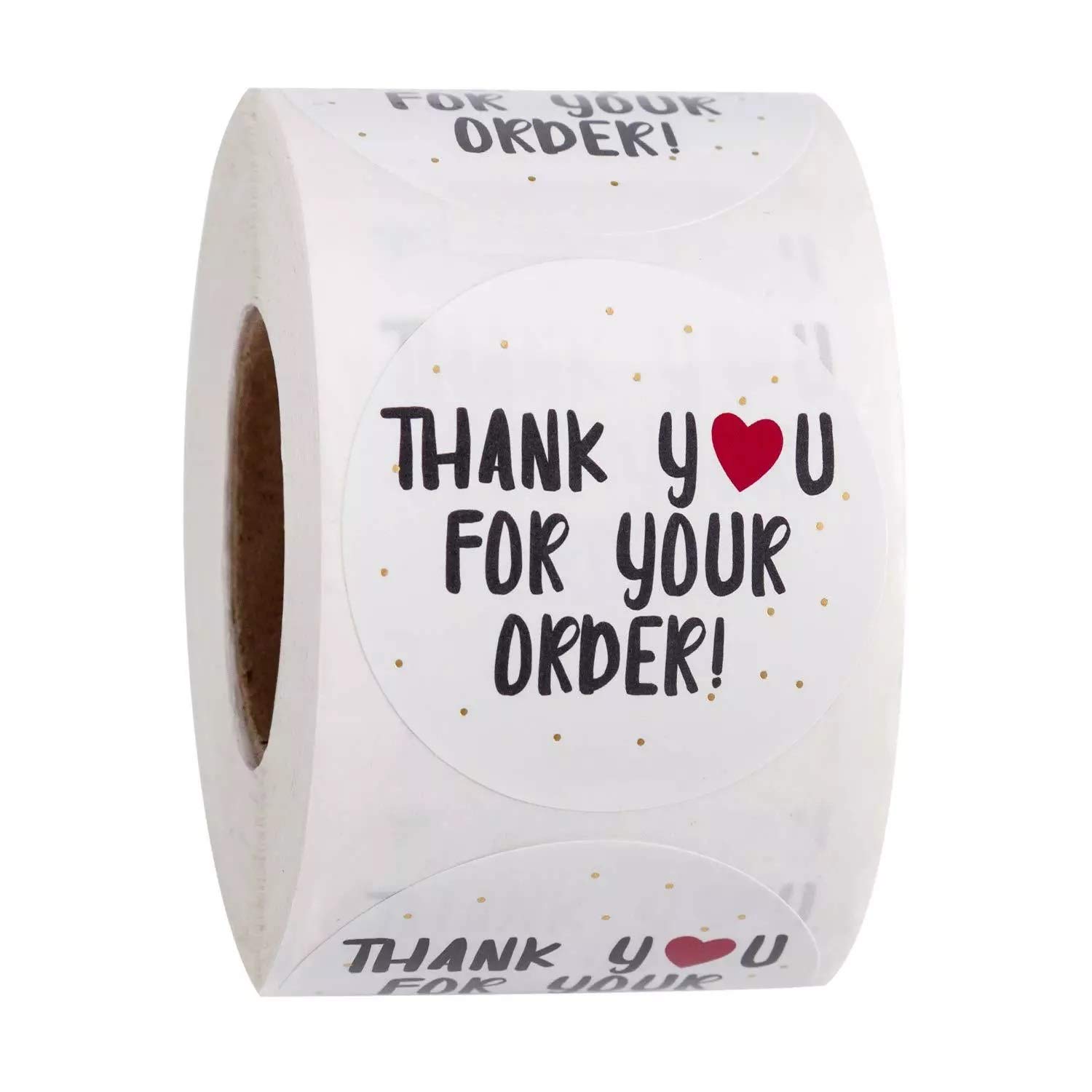 Store2508 Small Business Stickers Thank You for Your Order Stickers 1.5 Inch Diameter 500 Pcs
