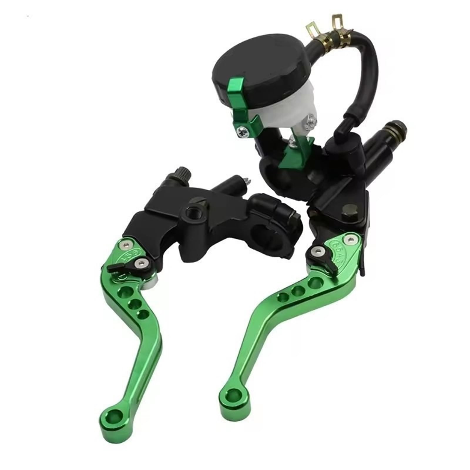 HYDBCNP Motorcycle Modification Brake Pump Universal Semi CNC Six Speed Hydraulic(Green)