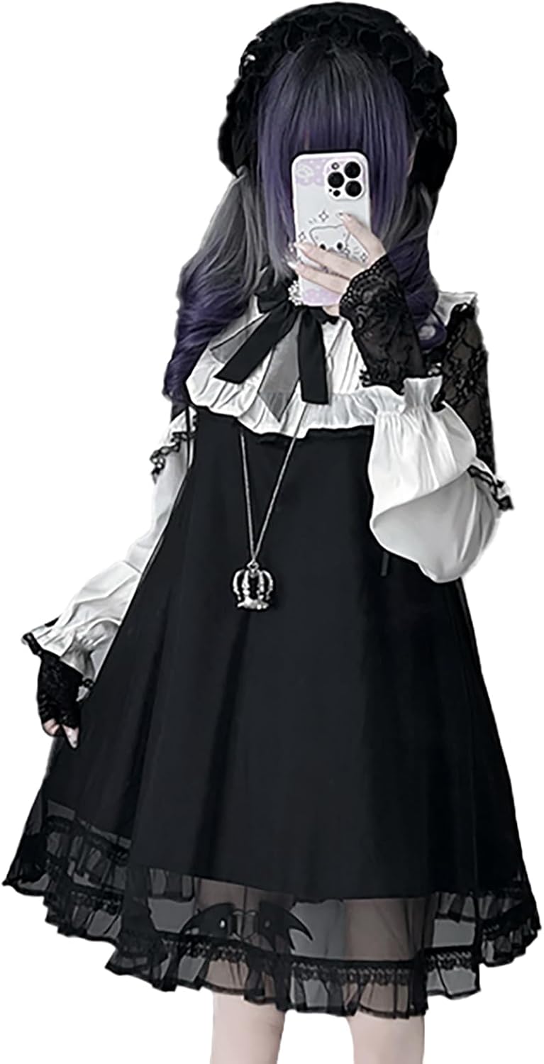 ぬい服16cm*♡純白レースロングドレス・アンティーク調ベール￼セット