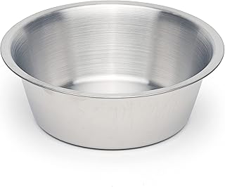 Jaska hochwertiger Hundenapf aus gebürstetem Edelstahl, Futternapf und Trinknapf spülmaschinenfest, Futterschale (1x S / 0,9 l / 17,5 cm) product image