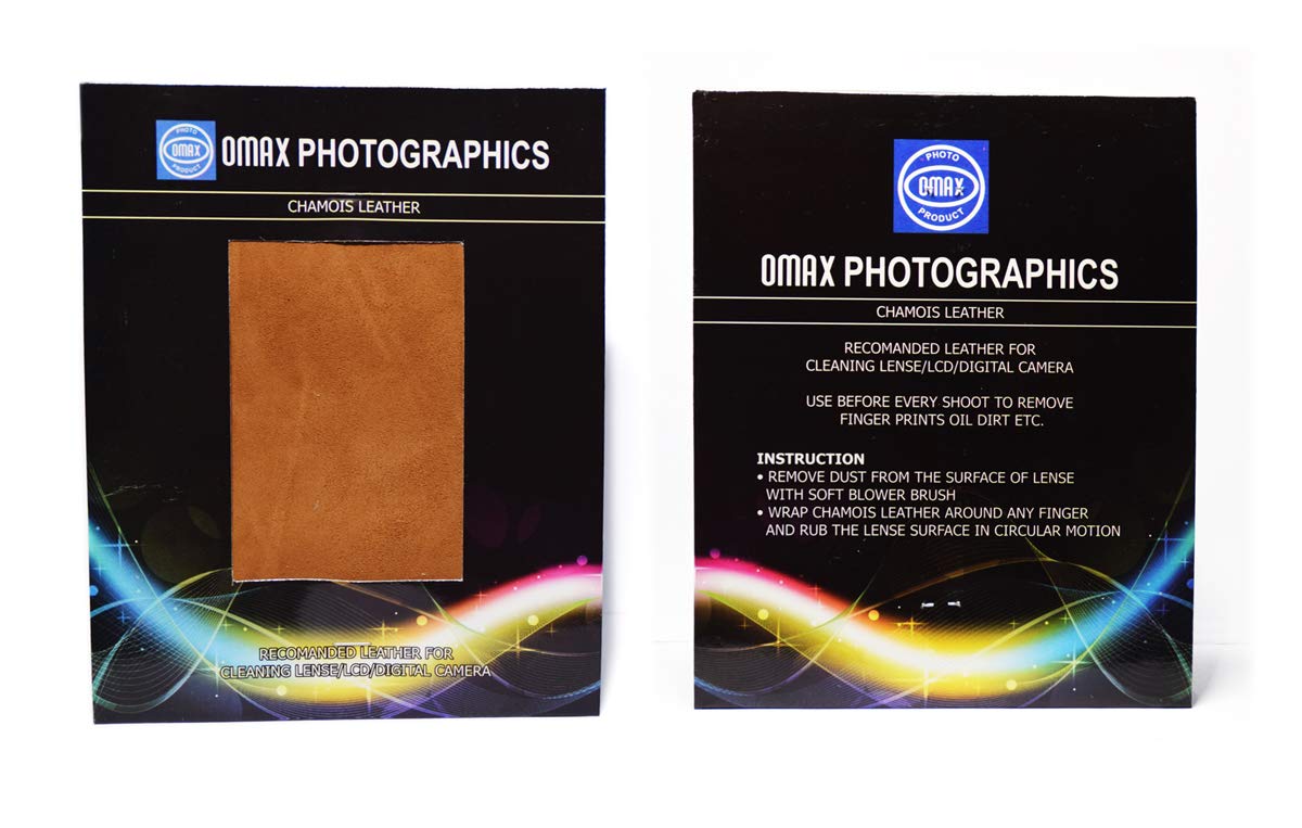 OMAXchamios Leather for Cleaning Lens/LCD/Digital Camera (Set of 2 Leather)