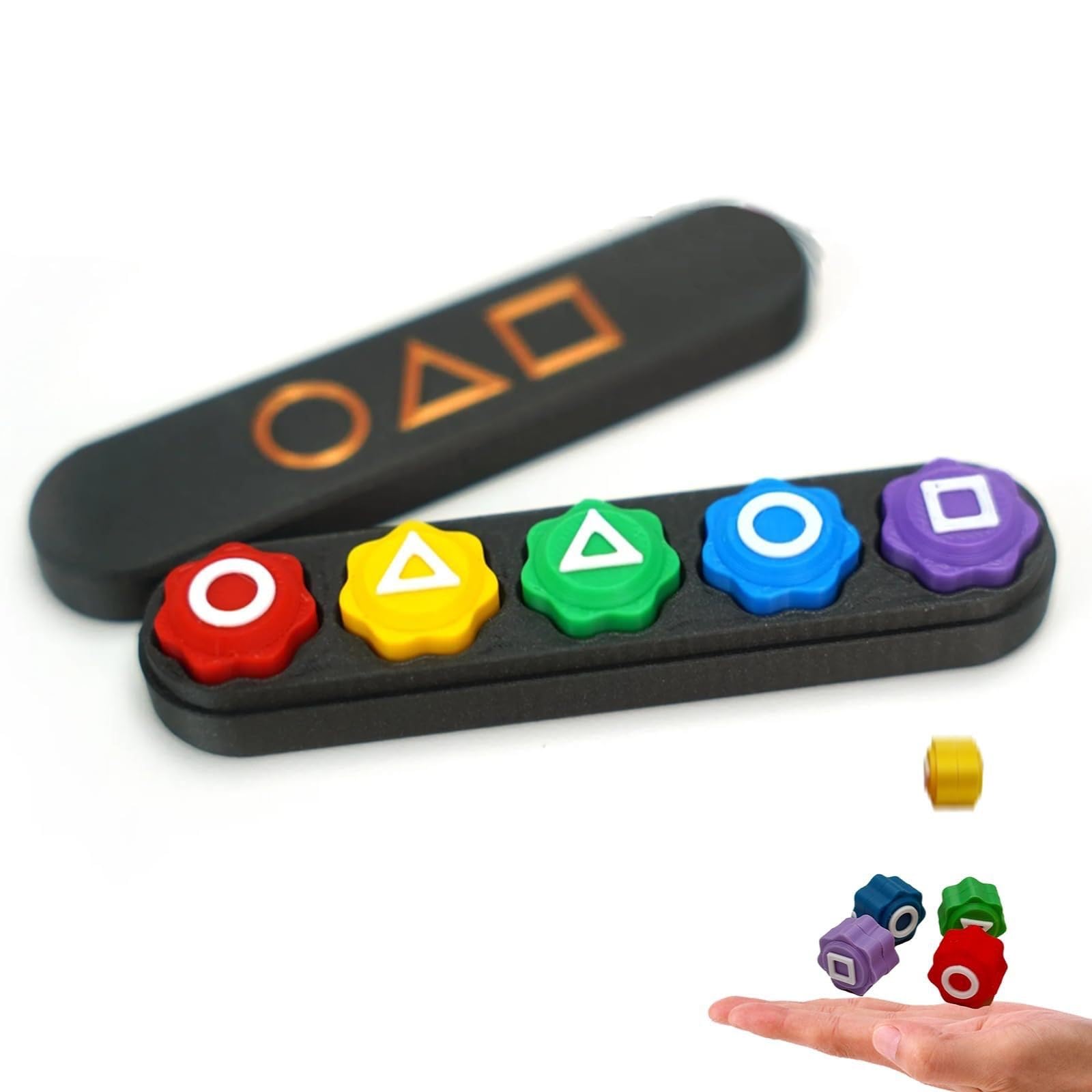 Gonggi Game Set โ Traditional Korean Toss and Catch Marble Game, 5 Colorful Marbles, Improves Dexterity and Coordination, Ideal for Social Play and Skill Development