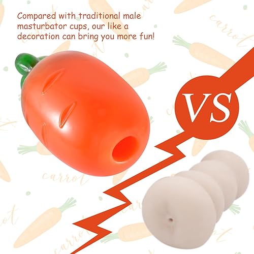 Miniatura 5 de Coño de bolsillo,Masturbador masculino de zanahoria con canal anal texturizado,Juguetes sexuales para adultos para hombres Entrenador de glande del