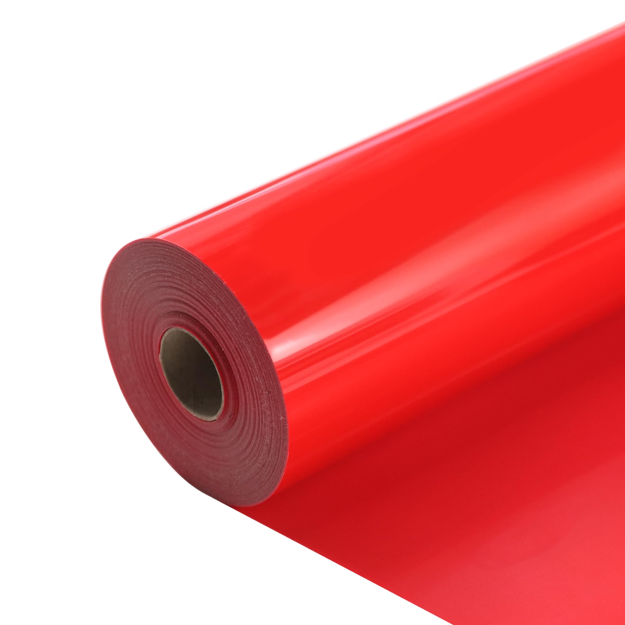 HTVVETUR Iron on Vinyl 12Inch by 60ft, Red Heat Transfer Vinyl