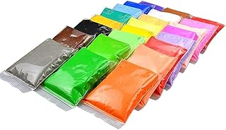 لعبة الصلصال السحري الجاف للصغار والكبار المصنوع من المطاط المغطى بطبقة إسفنجية 24 لونًا (مجموعة مكونة من 24 قطعة)