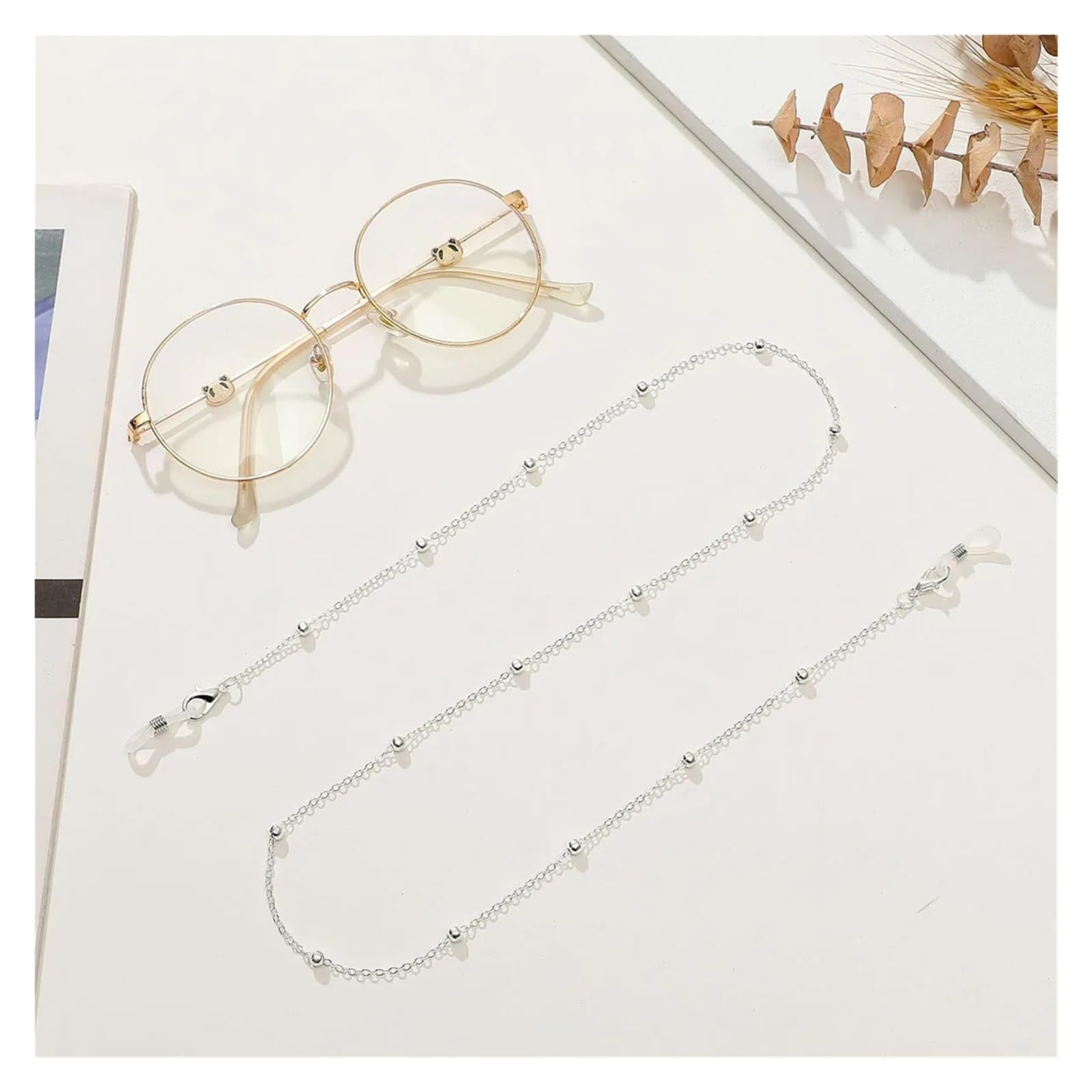 Lot de 36 chaînes de lunettes de soleil tendance en métal pour homme - Lunettes de soleil de lecture - Cordon de serrage - Pour homme