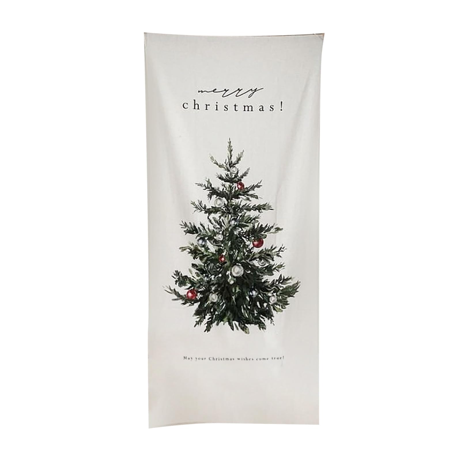 Buxuaaaa Christmas Tree Hanging Cloth Poster Christmas Decorations Backdrops Background Fabric for Home Decorations