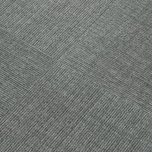 Image of Mohawk Basics 24 inch x 24 inch Berber (Loop pile), 0.09 inch Pile Height, Carpet Tile, PET Fiber, Slate Color, (24 Tiles), (96 sqft /carton)