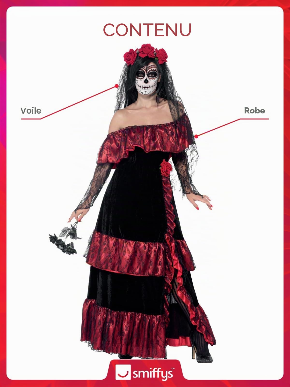 Smiffys - Costume Mariee Du Jour De La Mort