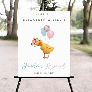 Duckling Gender Reveal Welcome Signs, Duck Pink Blue Gender Reveal Welcome Sign, Welcome to Gender Reveal Sign, Gender Reveal Yard Sign, Welcome Signs for Gender Reveal #H