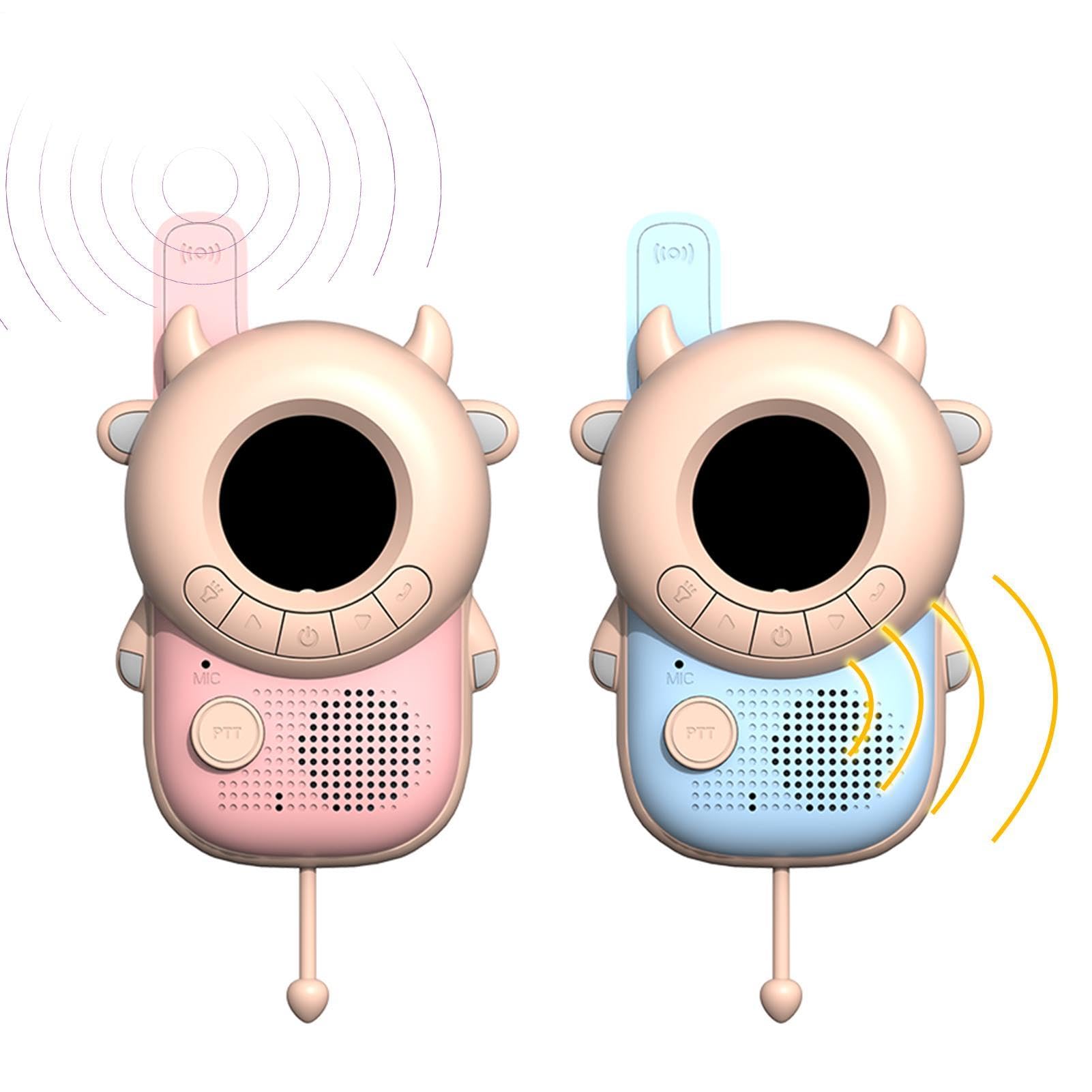 Kinder Walkie-Talkies 2-teiliges LCD-Display batteriebetriebenes lustiges | Camping Walkie-Talkies für Kinder für , Mädchen, Zuhause, Camping, Reisen, Park, Garten,