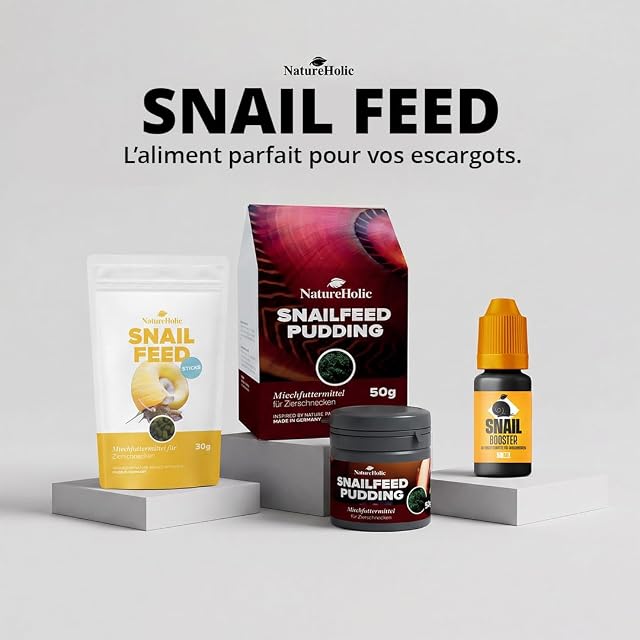 Foto 8 de 8 de NatureHolic - Pasta Power Feed para caracoles - Alimento completo para caracoles de acuario