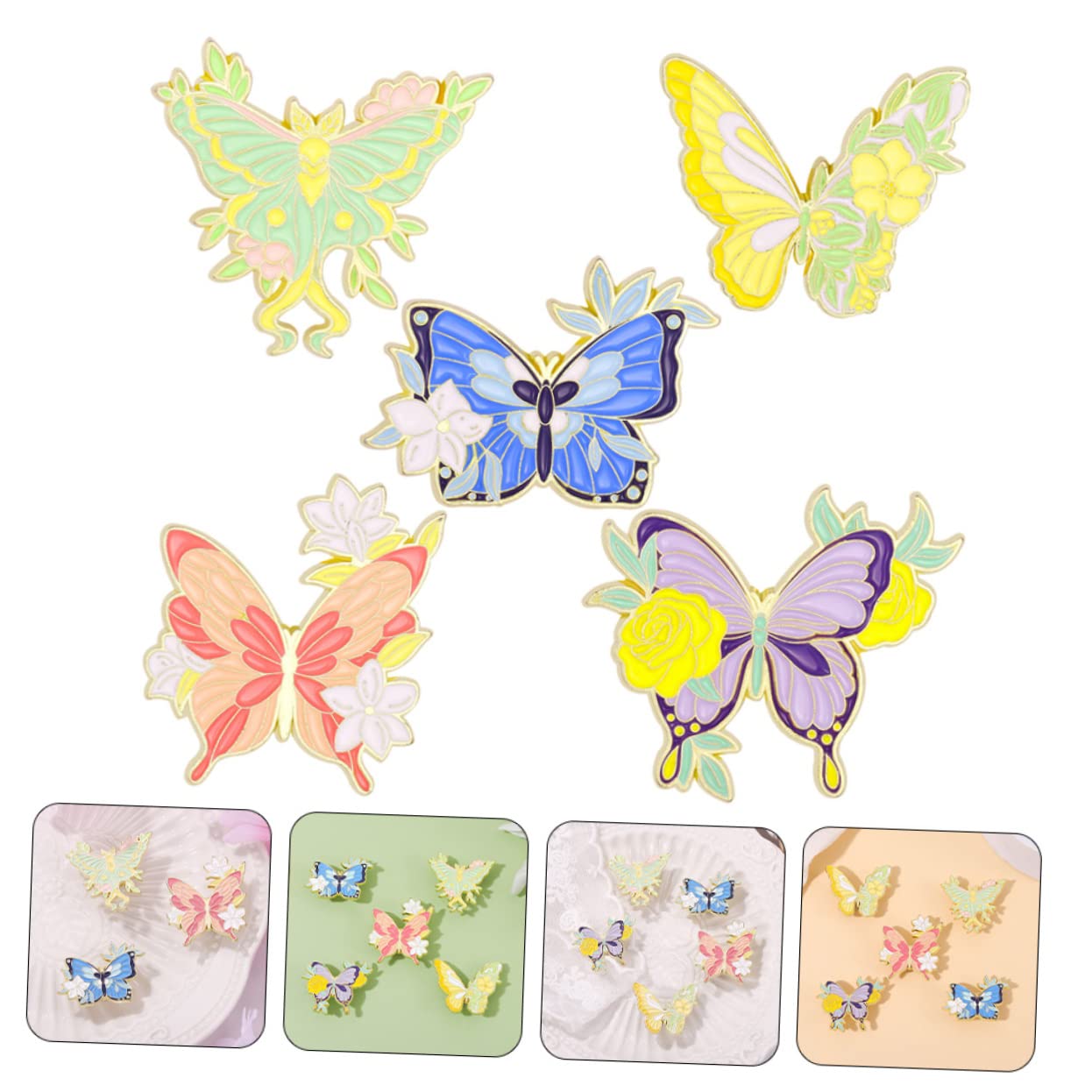 25stücke Bunte Schmetterlings Brosche Pin Handgefertigte Einzigartige Accessoires Für Kleidung Schals Und Taschen Schöne Farben Und Designs Für Modisches Statement