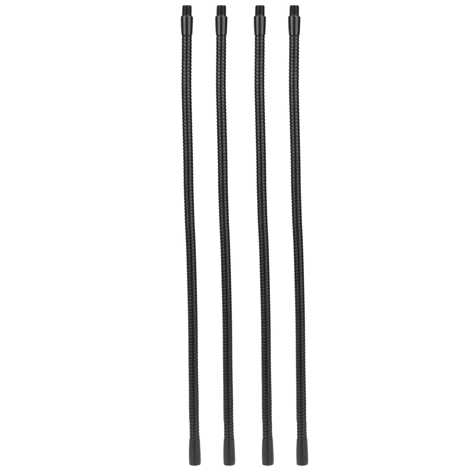 HEEPDD Tubo Flessibile per Lampada a Collo di Cigno da 4 Pezzi 10 Mm Tubo Flessibile per Lampada Regolabile Calibro Universale Raccordo per Illuminazione in Alluminio Resistente (45 cm)