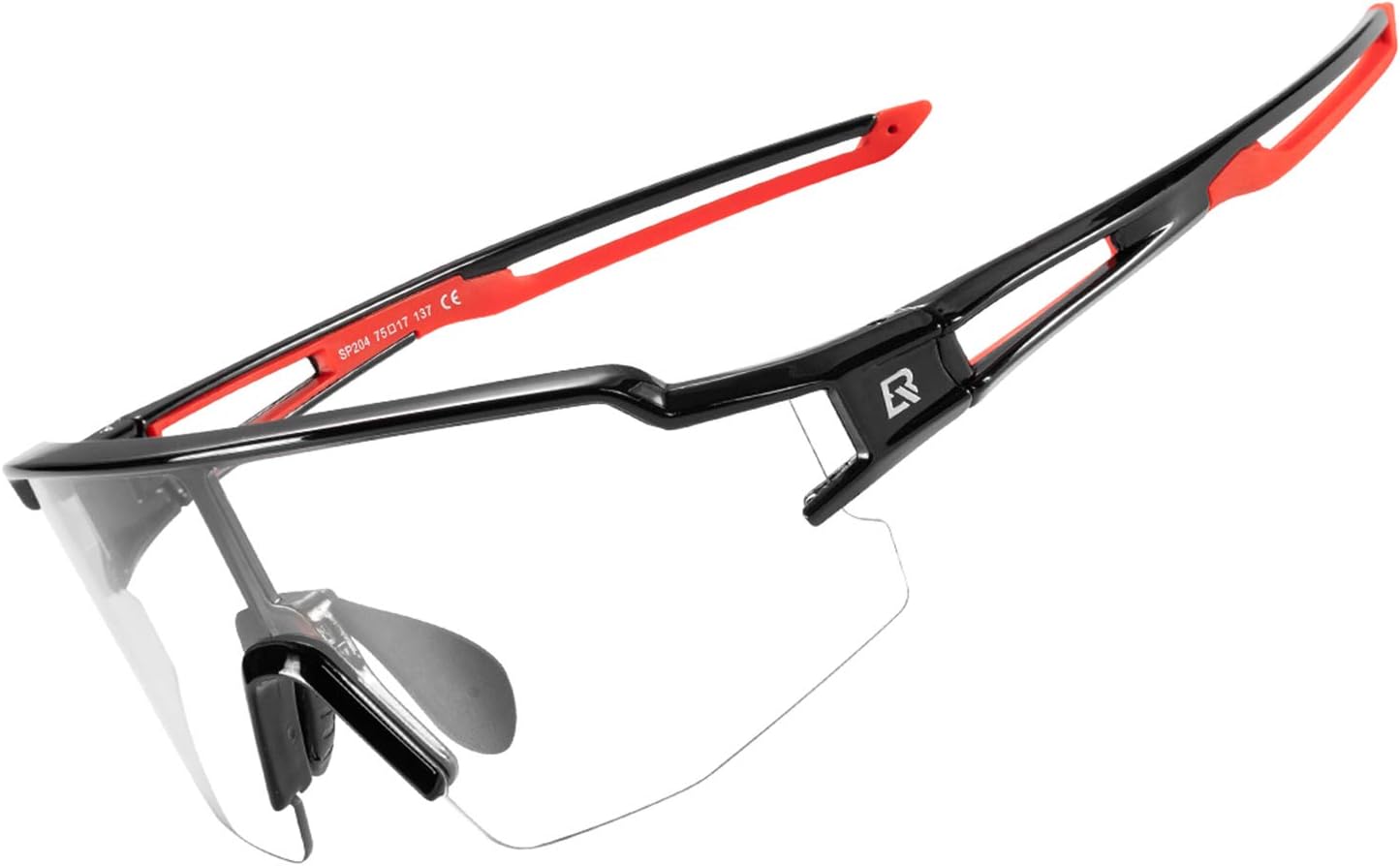 Photochromic Sports Sunglasses for Men Women Cycling UV Protection
