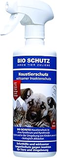 Haustier-Schutz Spray 500ML BIO SCHUTZ FÜR FLÖHE + ZECKEN; Milben, Haarlinge Beseitigt auch Larven und Eigelege product image