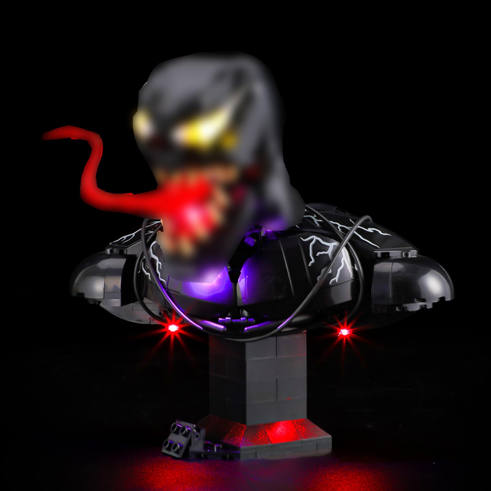 LIGHTAILING Led Light Compatible with Lego-76356 Venom Bust - Easy Install, Hidden Wiring, Home Decor & Gift-Ready (Model Not Included)