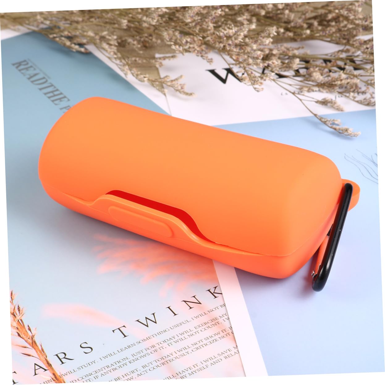 UKCOCO 3piezas Funda Protectora De Silicona para Auriculares Inalámbricos Resistente Arañazos y Golpes Color Naranja Compatible y Portátil